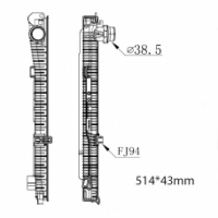 БАЧОК РАДИАТОРА BMW 3-Series G20, G21 (2020-2024), BMW 4-Series G22, G82 (2020-2024), BMW Z4 G29 (2019-2024)