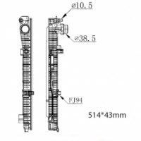 БАЧОК РАДИАТОРА BMW 3-Series G20, G21 (2020-2024), BMW 4-Series G22, G82 (2020-2024), BMW Z4 G29 (2019-2024)