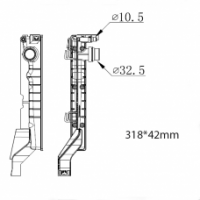 БАЧОК РАДИАТОРА BMW 2-Series F45, F46 (2014-2021), BMW X1 F48 (2015-2022)