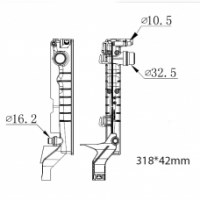 БАЧОК РАДИАТОРА BMW 2-Series F45, F46 (2014-2021), BMW X1 F48 (2015-2022)