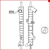 Бачок радиатора Ford Contour, Cougar, Mondeo