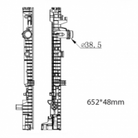 БАЧОК РАДИАТОРА BMW X5 G05 (2018-2024), BMW X6 G06 (2019-2024), BMW X7 G07 (2018-2024)