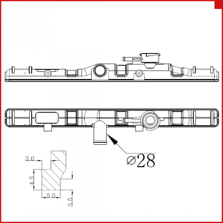 Бачок радиатора Toyota Starlet, Tercel